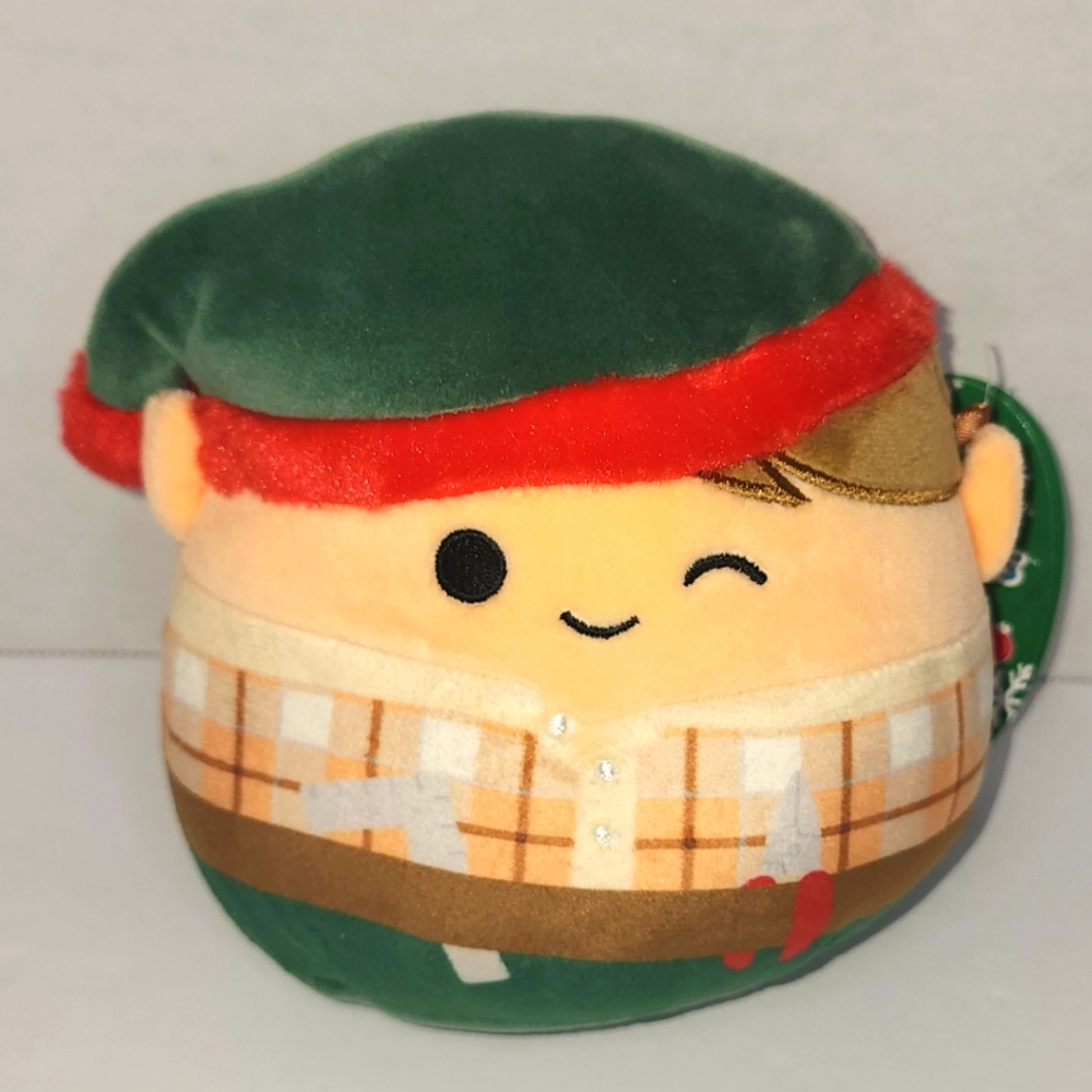 🎄 JANGLE 👲 Elf w Toy Workshop Flannel & Tool Belt Christmas 2023 Squishmallow